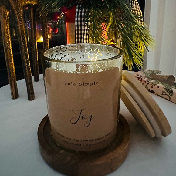 Joy or Peace Homemade Soy Wax Candle - Picture 2 of 2